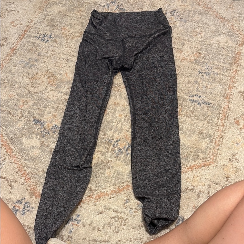 Lululemon Athletica Gray Leggings High Waist Stretch